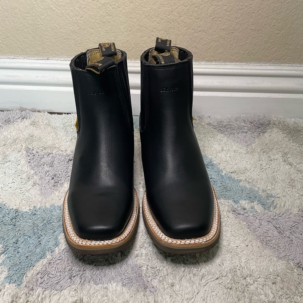 Western rodeó boot square toe - Picture 2 of 6